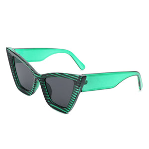 Stardaze - Square Retro Fashion High Pointed Cat Eye Sunglasses