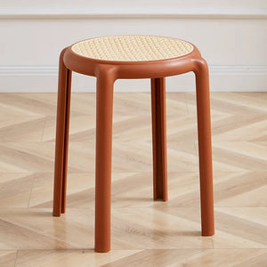 Stackable Modern Rattan Stool