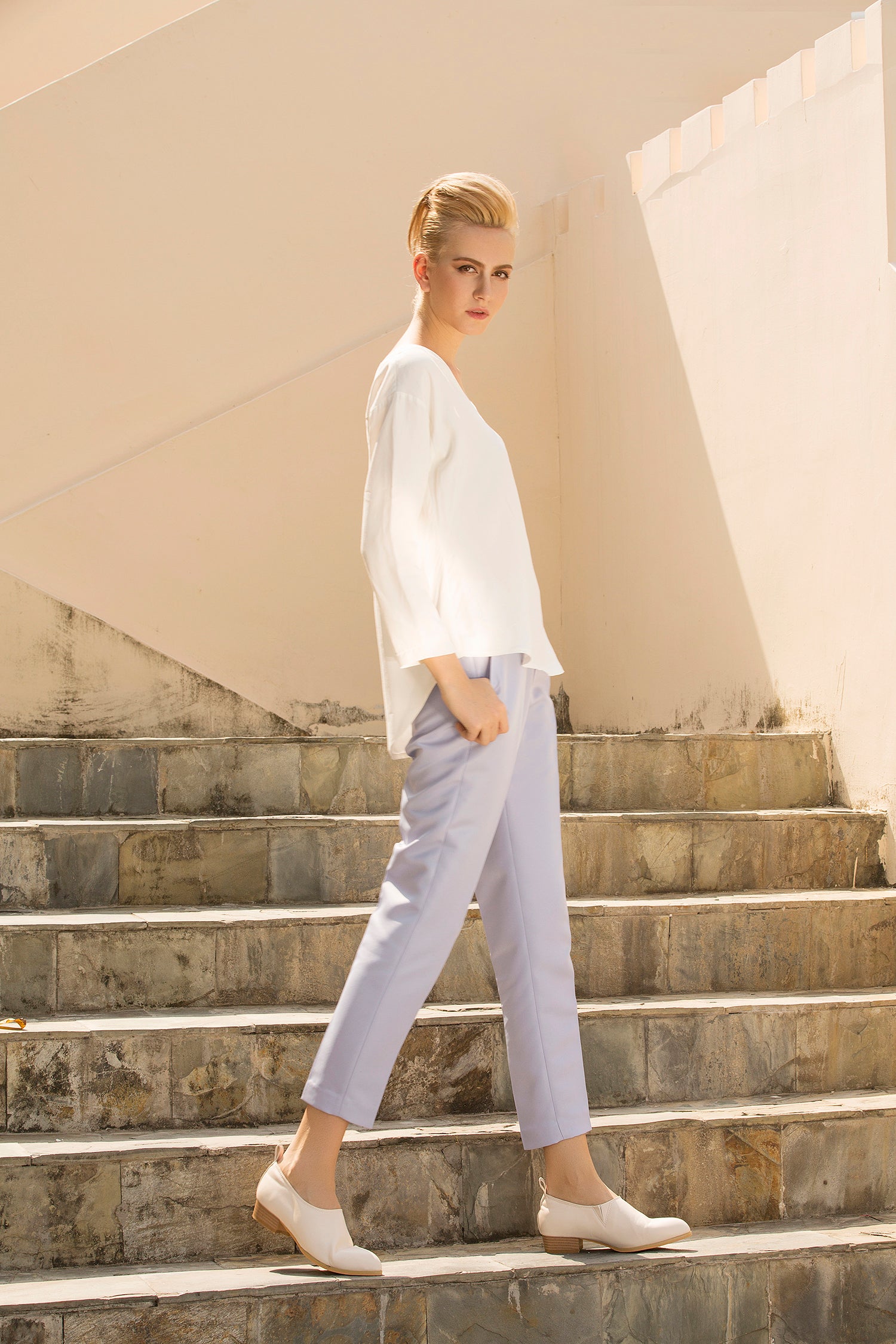 Pantalon fuselé The Leisure Moment en bleu pastel