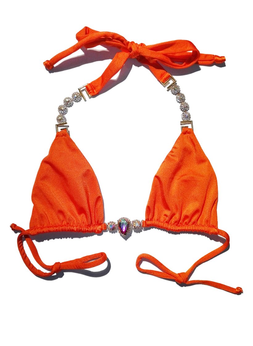 Belle Triangle Top - Orange