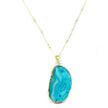 Ella Genuine Agate Necklace in Blue