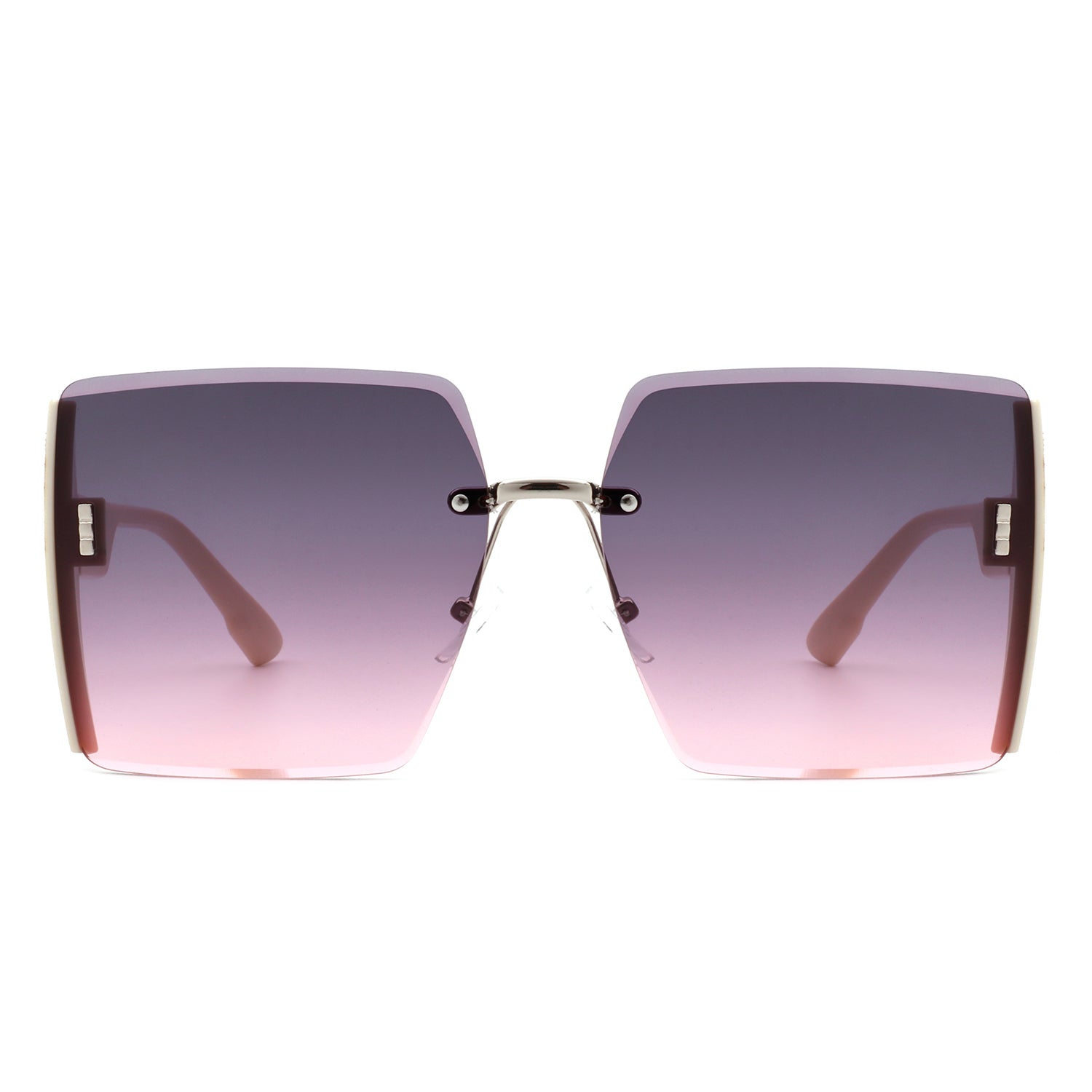 Phoenixy - Square Oversize Half Frame Fashion Women Sunglasses