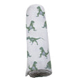 Lange en coton dinosaures vert granite