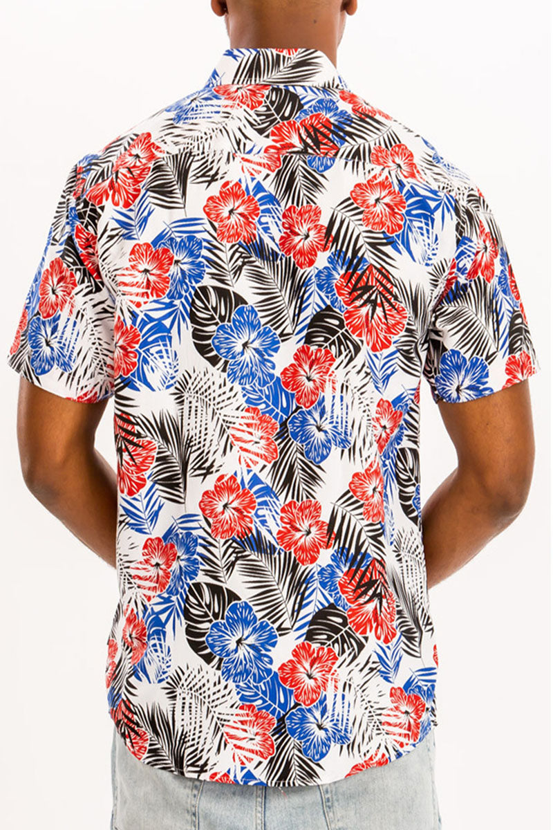 Chemise hawaïenne à manches courtes à impression numérique