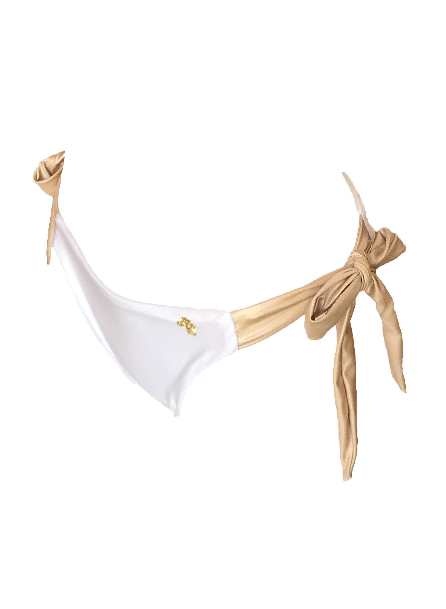 Trish Tie Side Bottom - White