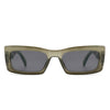 Illumyne - Retro Narrow Rectangle Flat Top Slim Fashion Sunglasses