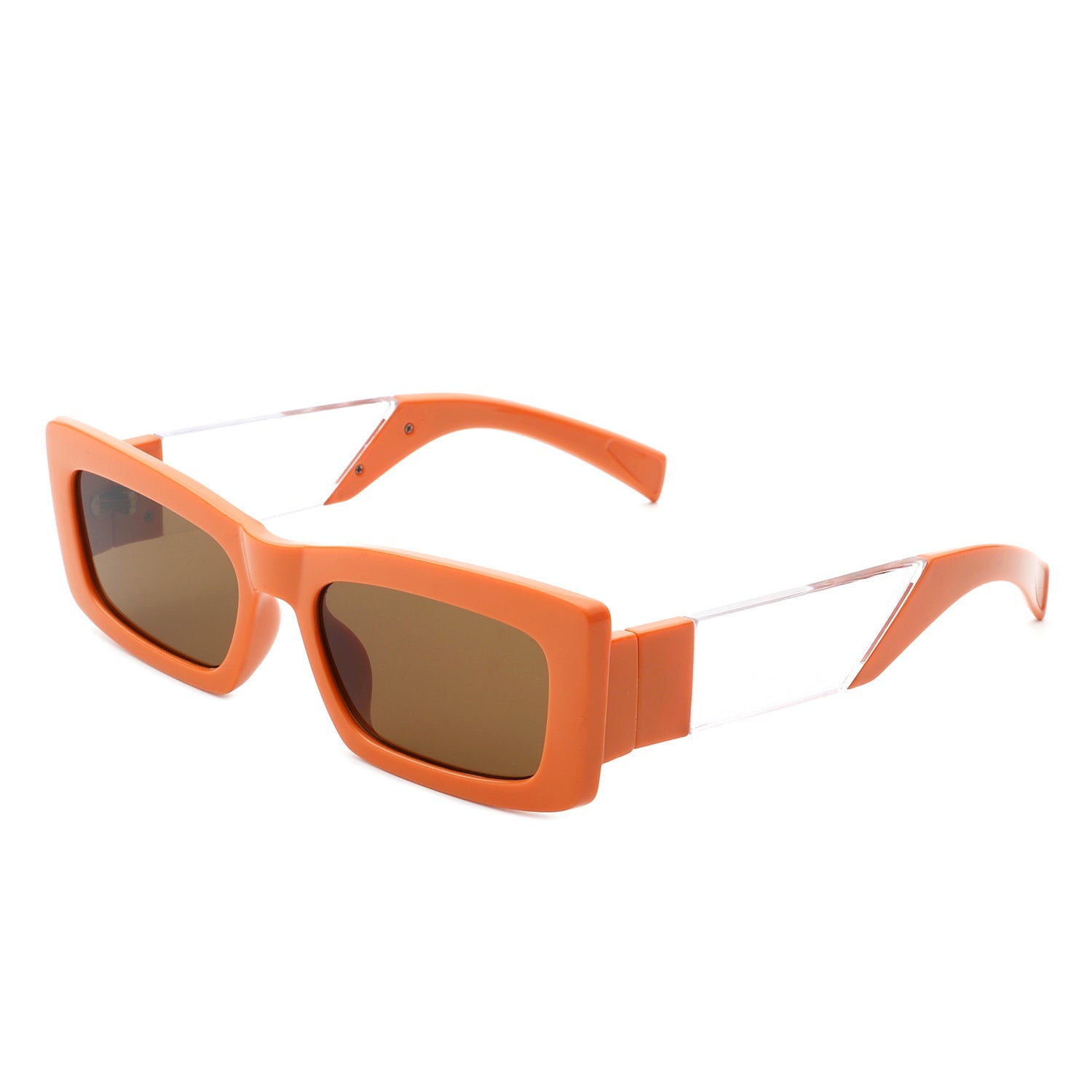 Horizonx - Retro Rectangle Narrow Fashion Slim Vintage Square Sunglasses