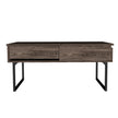 Lift Top Coffee Table With Drawer Vezu- Dark Walnut Vezu.