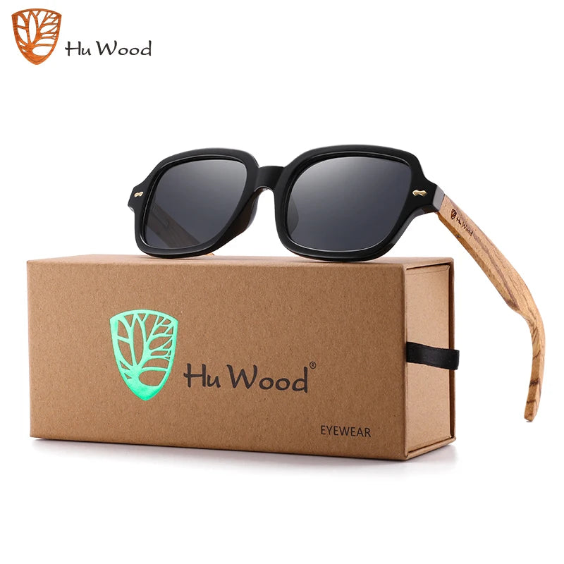 Night Vision Lens Wood Sunglasses