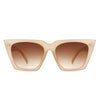 Flarebit - Women Cat Eye Retro Oversize Fashion Square Sunglasses