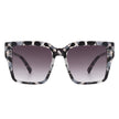 Verdiana - Women Chic Flat Top Tinted Fashion Square Sunglasses