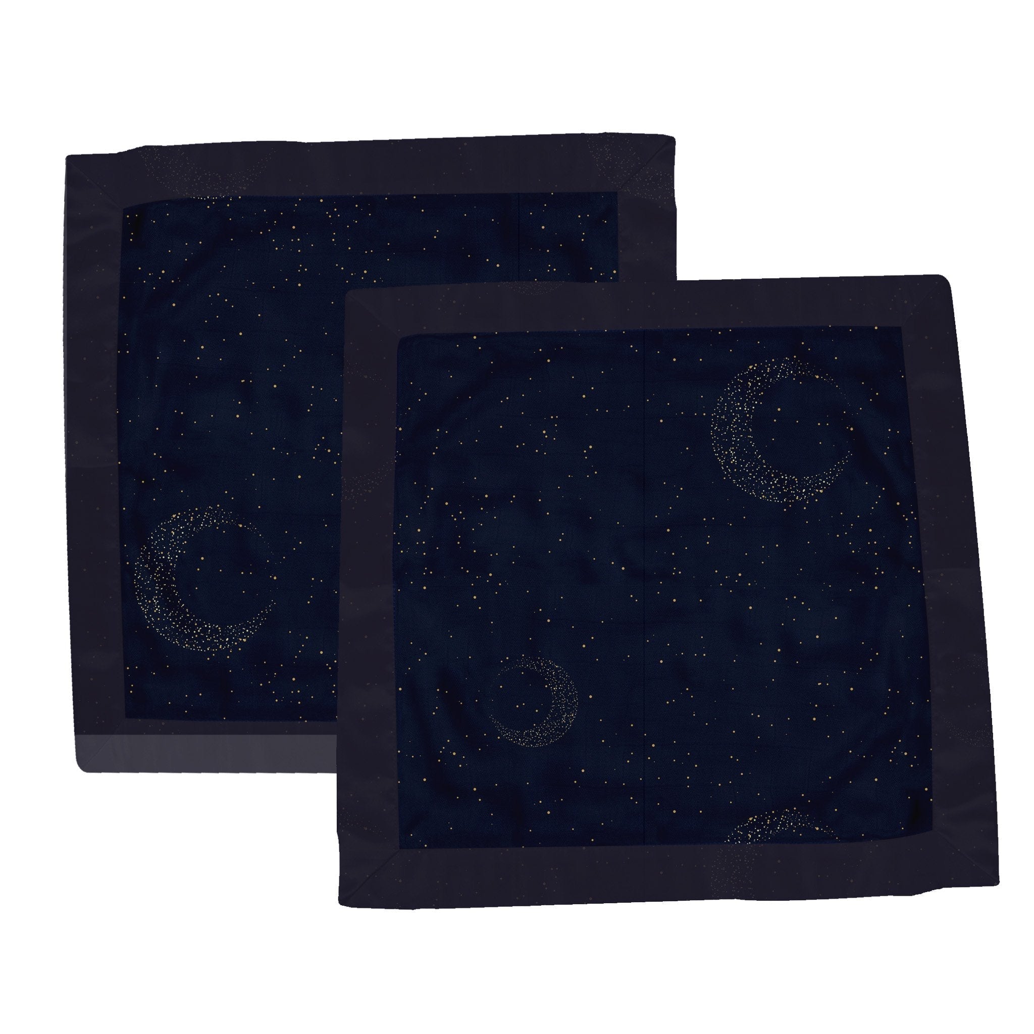 Midnight Moon Bamboo Muslin Security Baby Blankie