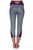 Purple Checker - Pocket Capri