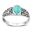 Ethnic Turquoise Silver Ring