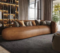 High-End Frosted Leather Profiled Sofa