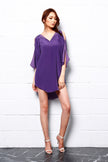 Royal Shine Silk Tunic Dress