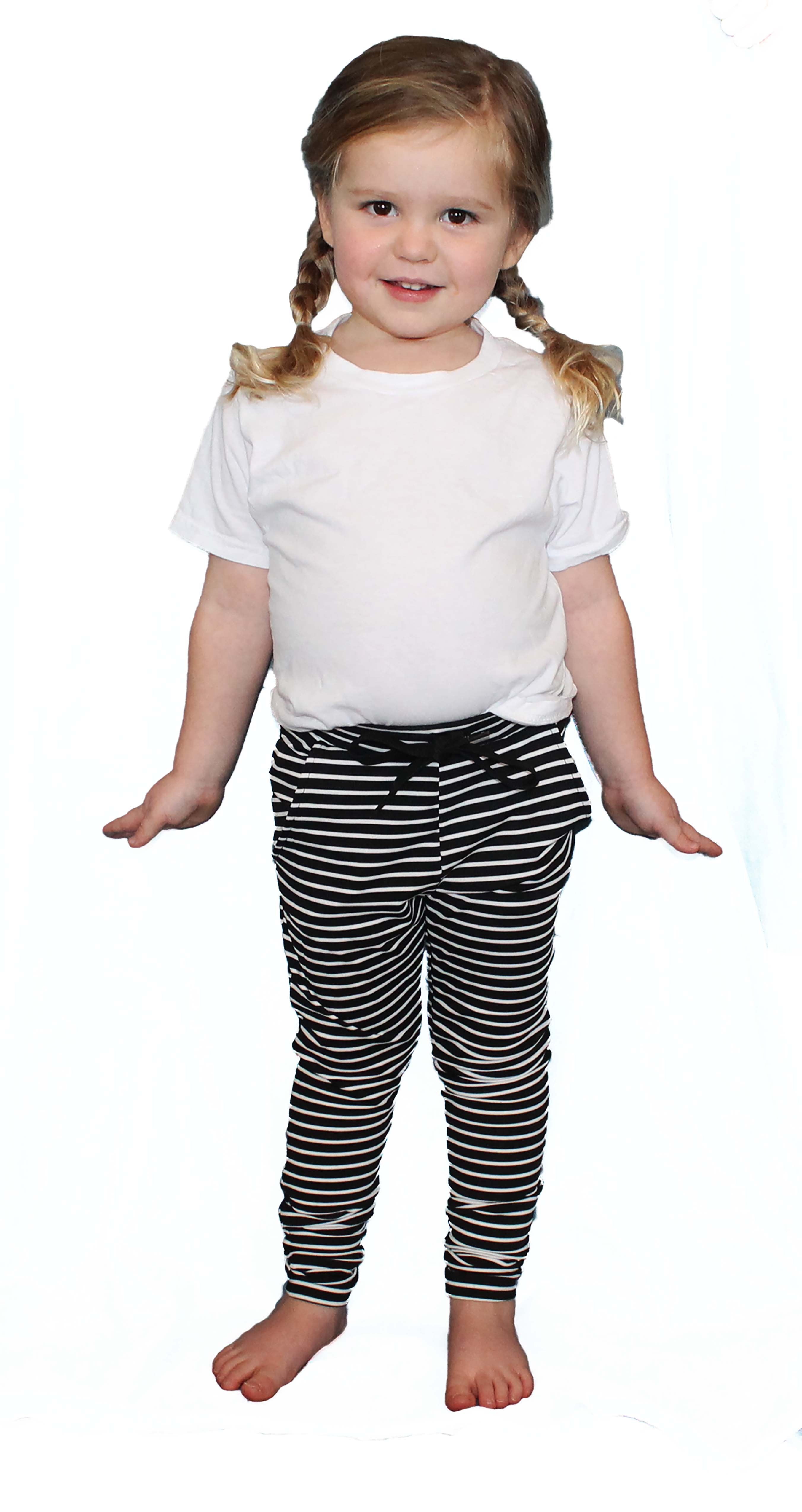 Lightweight Fitted Stripe - Pocket Joggers - Kids