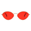 Ufril - Oval Retro Geometric Round Glitter Fashion Sunglasses