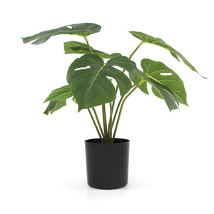 L'usine artificielle mise en pot de Philodendron fendu avec le vrai contact laisse 40cm