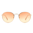 Thunderz - Classic Metal Circle Round Tinted Fashion Sunglasses