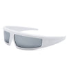 Starwise - Rectangle Y2K Futuristic Sports Flat Top Wrap Around Sunglasses