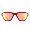 Luminize - Square Fashion Mirrored Wrap Around Sport Sunglasses