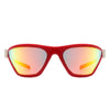 Luminize - Square Fashion Mirrored Wrap Around Sport Sunglasses