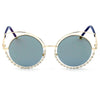 Holland - Pearl-Studded Cut-Out Cat Eye Princess Sunglasses