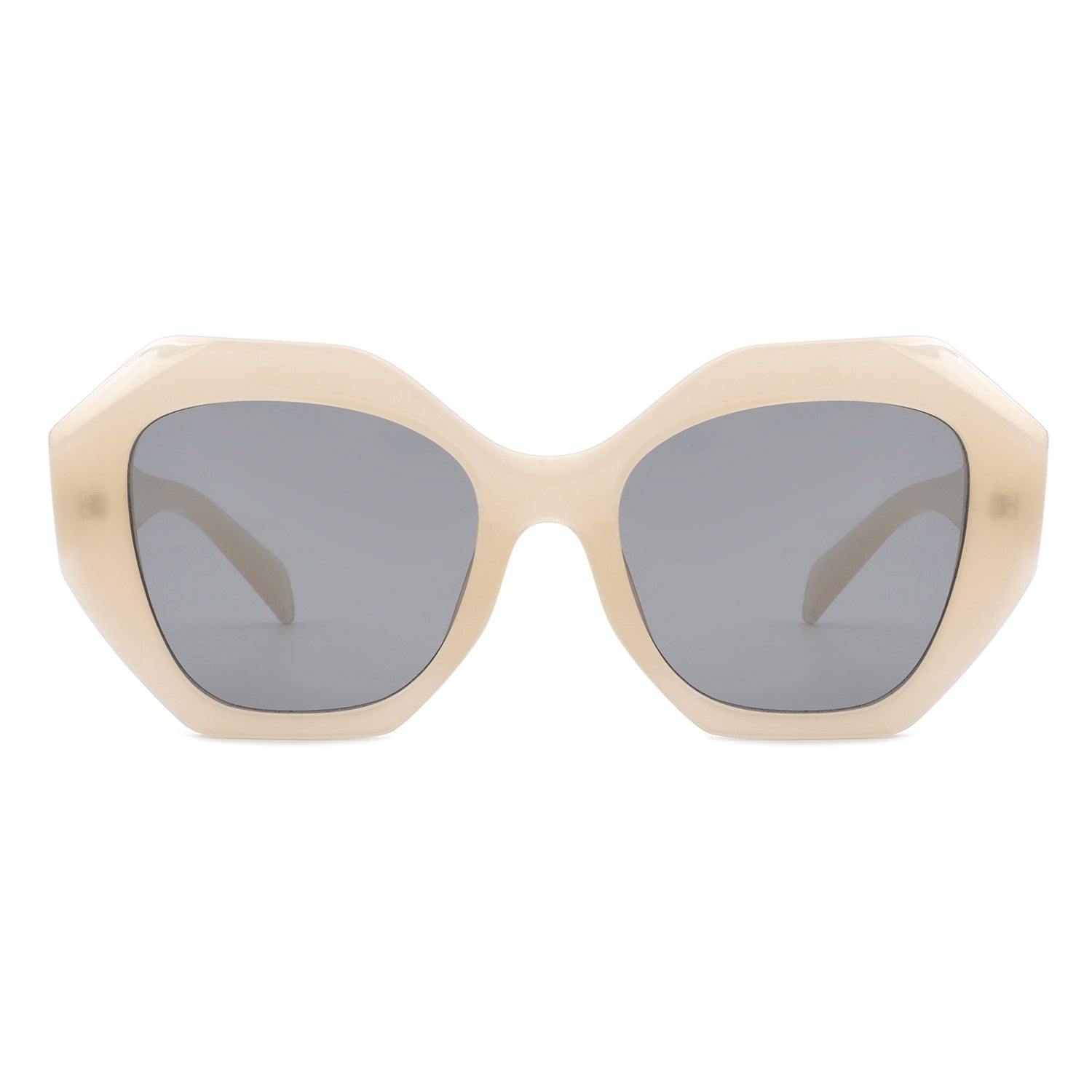 Crystalx - Women Geometric Retro Polygon Square Fashion Sunglasses