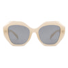 Crystalx - Women Geometric Retro Polygon Square Fashion Sunglasses