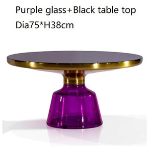 Classic Design Sebastian Herkner Round Glass Tea Side Table