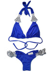 Nicole Halter Top & Skimpy Bottom - Blue