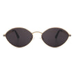 Ufril - Oval Retro Geometric Round Glitter Fashion Sunglasses