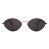 Ufril - Oval Retro Geometric Round Glitter Fashion Sunglasses