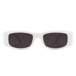 Harmonix - Retro Rectangular Narrow Vintage Slim Sunglasses