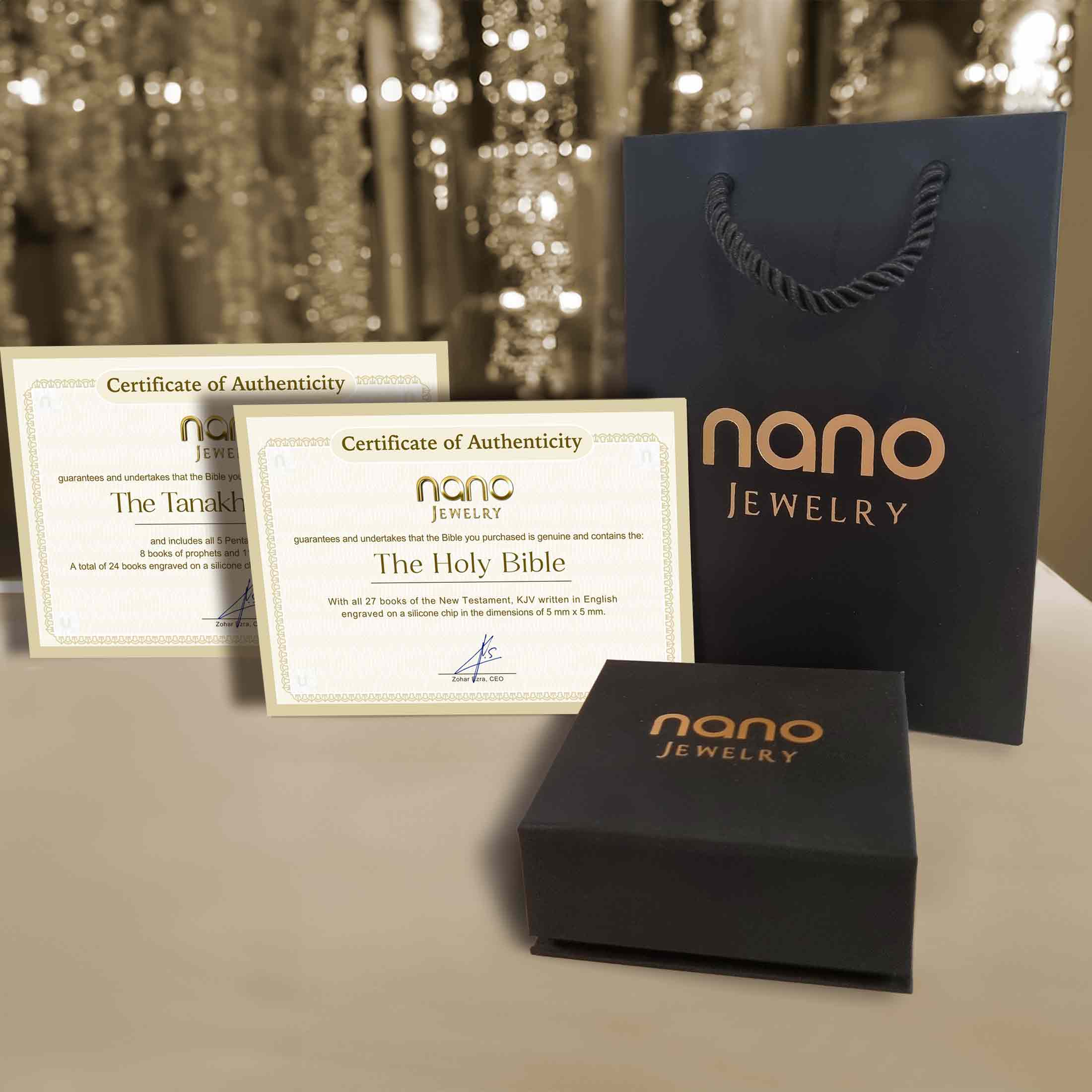 Bracelet d'Écritures Avec Nano Bible