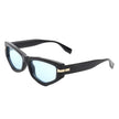 Oasisia - Geometric Fashion Narrow Irregular Cat Eye Sunglasses