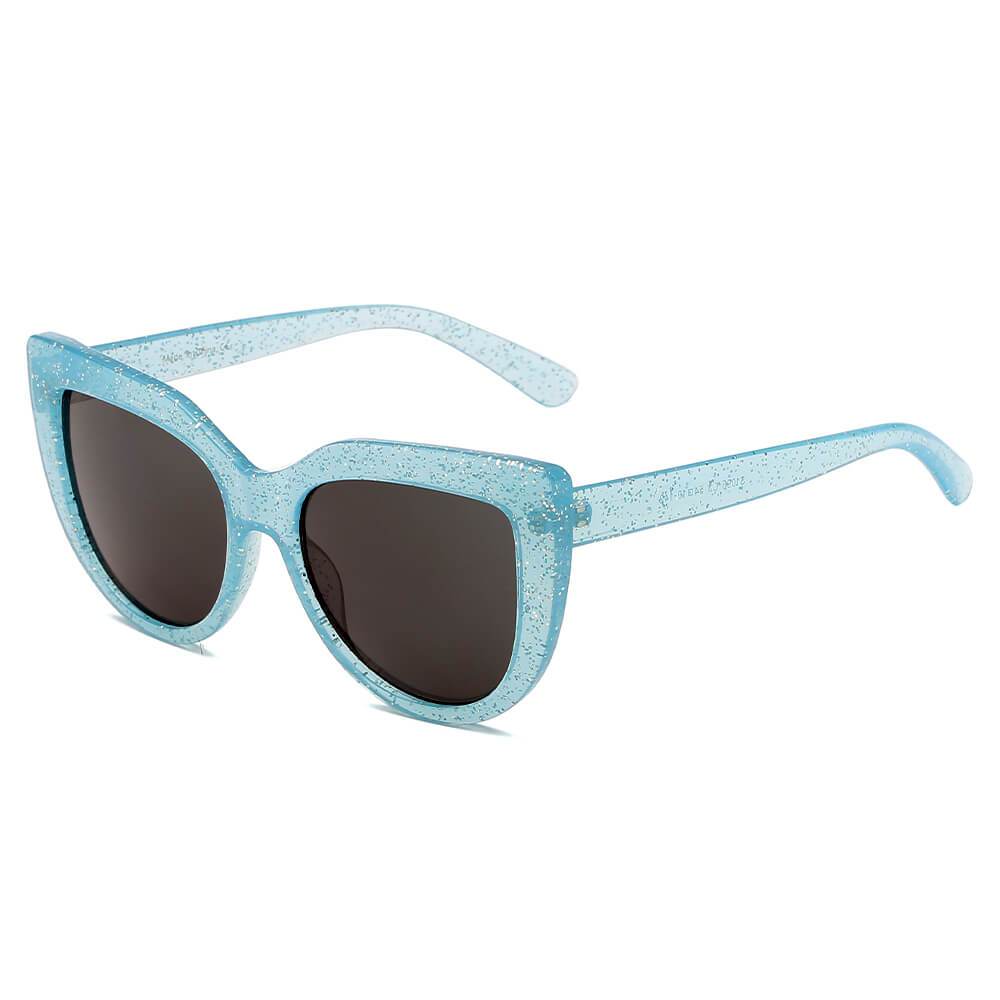 HELSINKI | Women Round Cat Eye Oversized Fashion Sunglasses