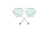 EUREKA | Unisex Round Tinted Lens Aviator Clear Glasses Balled Sunglasses