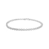 .925 Sterling Silver 1/2 Cttw Miracle-Set Diamond Bezel Look Tennis Bracelet