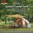 Tente tunnel Eaves Cotton 10㎡ 3-4 personnes