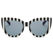 HELSINKI | Women Round Cat Eye Oversized Fashion Sunglasses