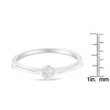 Bague de promesse en argent sterling 925 avec diamants sertis miracle de forme ronde