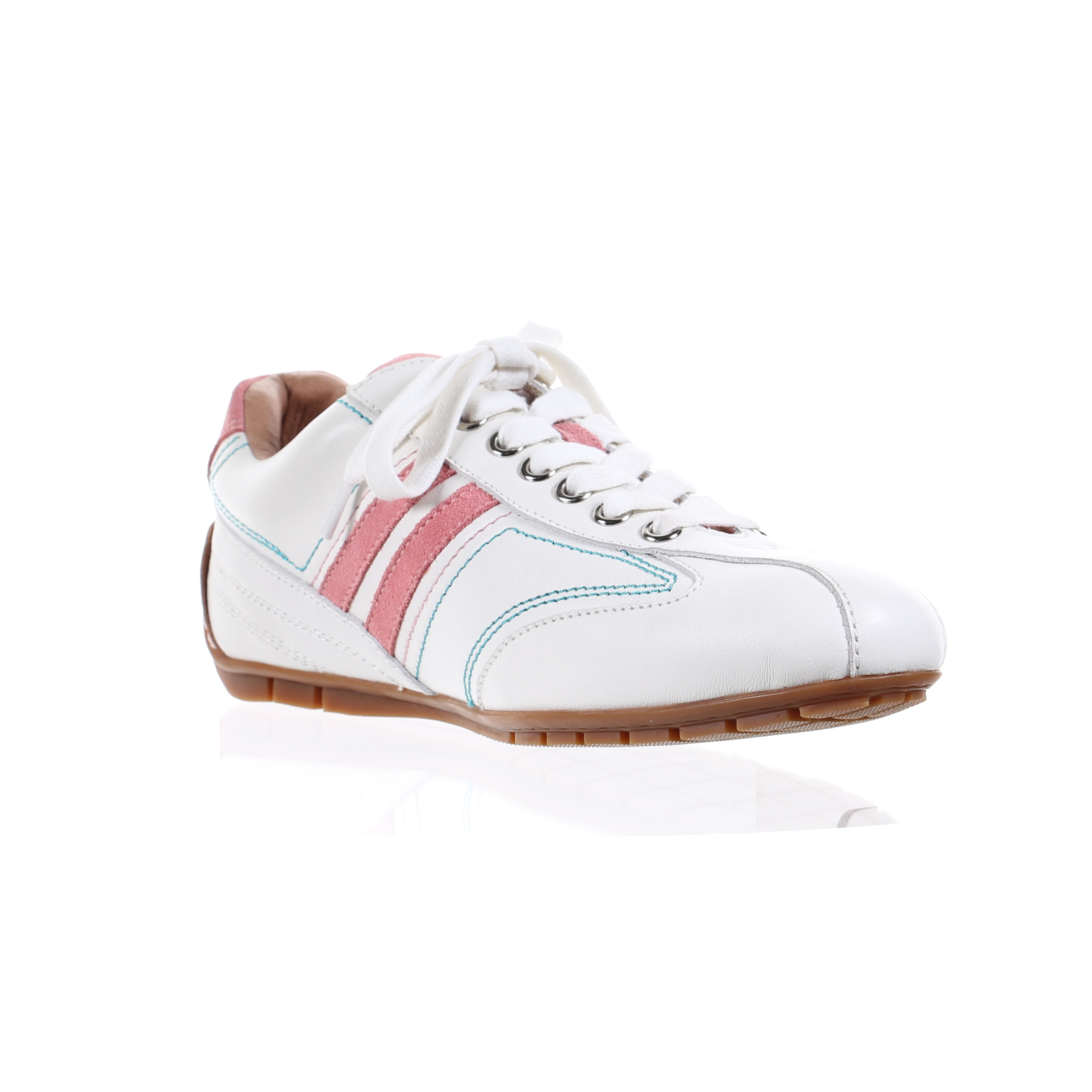 Leather Sneaker-Peach