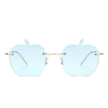 Zephyrus - Rimless Apple Shape Party Frameless Tinted Sunglasses