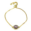 Brandy Small Oval Bracelet in Gold