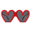 Skylette - Heart Shaped Oversized Party Fashion Sunglasses