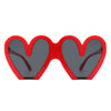 Skylette - Heart Shaped Oversized Party Fashion Sunglasses