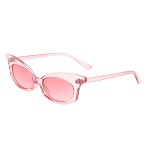 Tadiance - Women Chic Fashion Narrow Oval Butterfly Shape Cat Eye Sunglasses