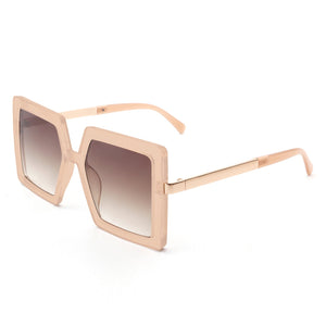 Luminova - Square Oversize Flat Top Fashion Women Sunglasses